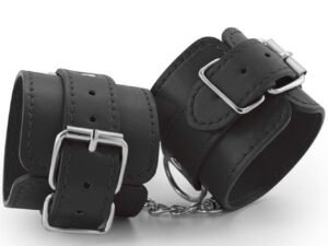 Χειροπέδες - Leather Handcuffs Μαύρες S4F03806