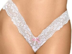 Γυναικείο Εσώρουχο - Penthouse Dangerous Darling Thong Λευκό PH20763