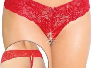 Γυναικείο εσώρουχο - Softland Lace Open Red Panties Κόκκινο SFL2440-R